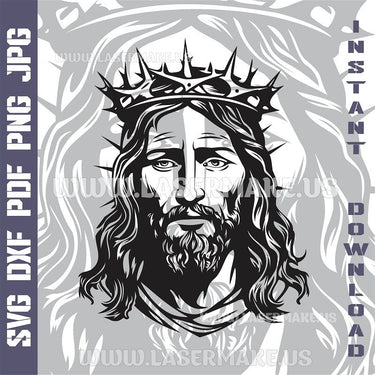 Jesus Christ SVG laser ready files - 3DWave.us